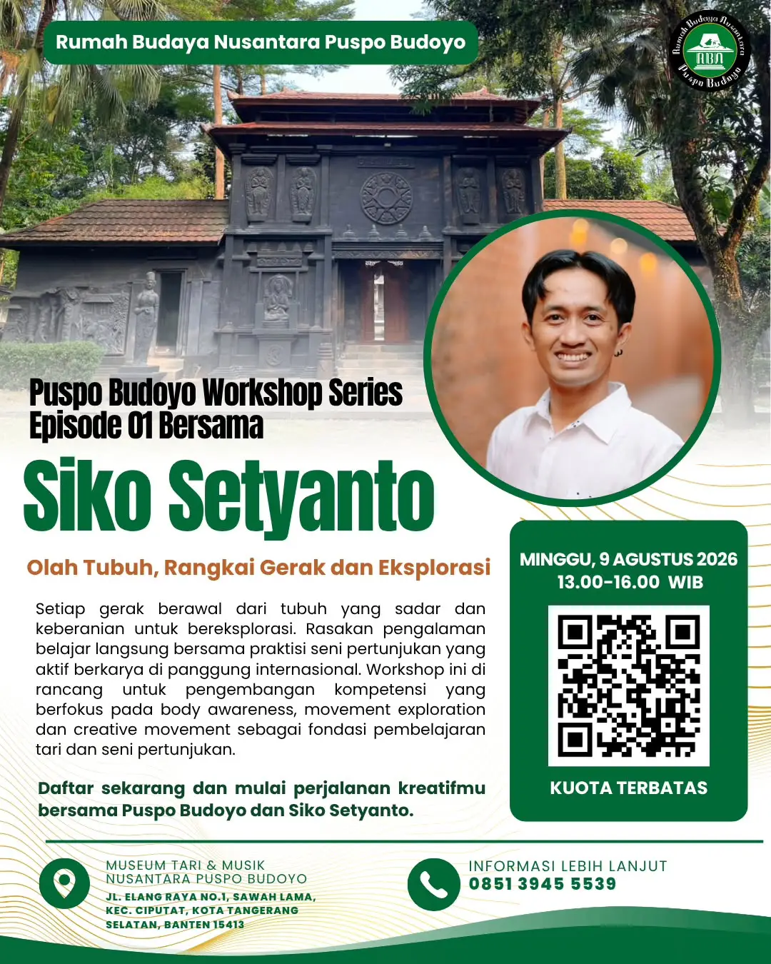 Workshop – Olah Tubuh, Rangkai Gerak dan Eksplorasi bersama Siko Setyanto
